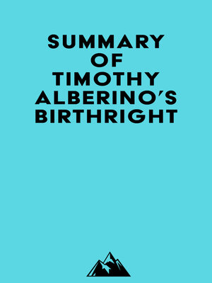 cover image of Summary of Timothy Alberino's Birthright